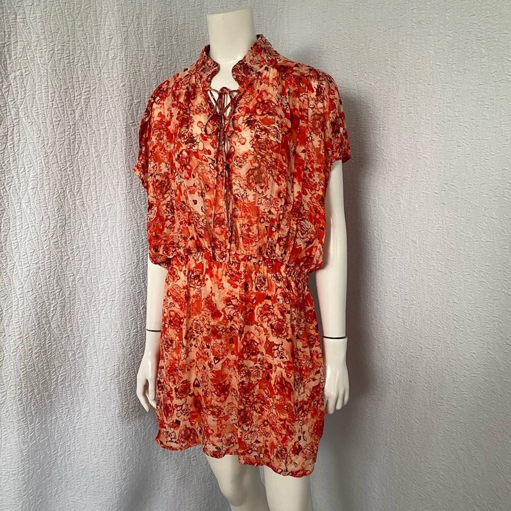 IRO Paris NEW Floral Mini Shirt Dress